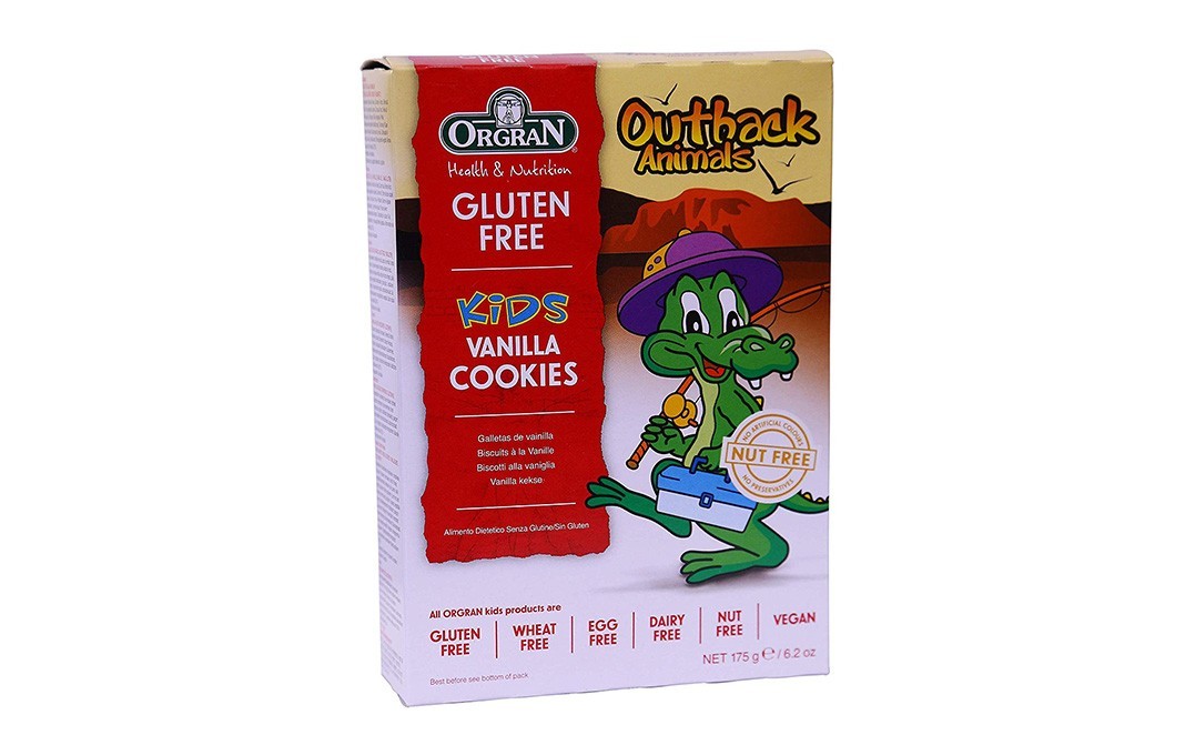 Orgran Gluten Free Kids Vanilla Cookies   Box  175 grams
